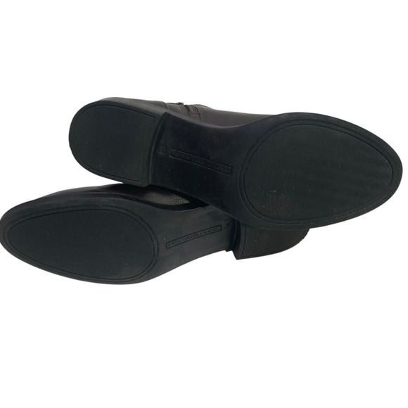 Tommy Hilfiger Women's Ankle Boots 6.5 M  Brown Flats Gold Tone Buckle TWRUMORE - Picture 8 of 9